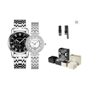 Kang Luowei COMLORVEI Romantic couple watch quartz movement steel strap Chinese watch same style
