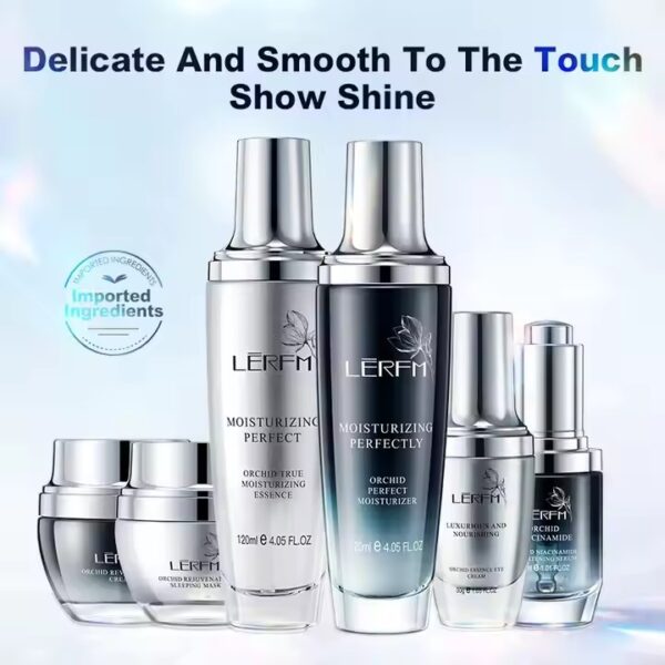 Hot-selling Orchid Perfect Anti-aging Moisturizing Seven-Piece Set Lotion Serum Eye Cream Skin Care Facial Care Set - Image 5
