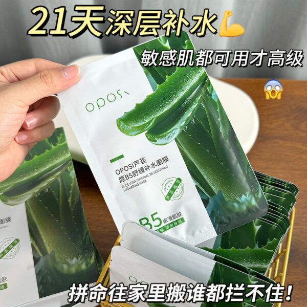 Original B5 Aloe Vera Mask Moisturizes Moisturizes Shrinks Pores Brightens Skin Tone Outdoor Repair - Image 7