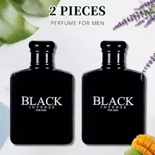 BLACK CHARM Eau de Parfum Spray 2 Pes 3.4 0unce/100 Ml Woody Aromatic Fragrance for Men Men's EDP Perfumes Fruit, Woody, Flora